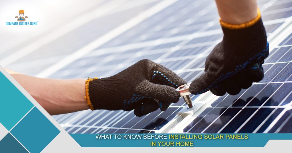 What To Know Before Installing Solar Panels in Your Home